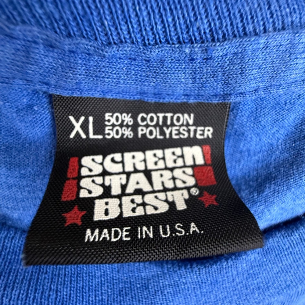 Screen Stars Best Blue Jays T-Shirt Mens XL Blue Vintage USA Long Sleeve Graphic - Picture 6 of 8